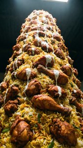 Biryani Tower Sculpture