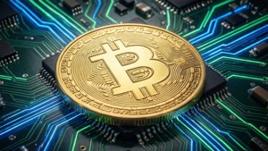 Bitcoin on Circuit Board