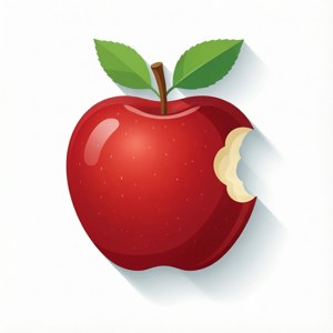 Bitten Apple Clipart