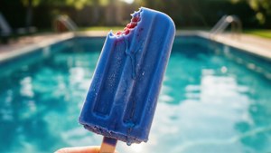 Bitten Blue Popsicle Poolside