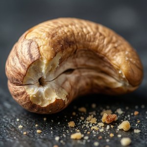 Bitten Cashew Closeup
