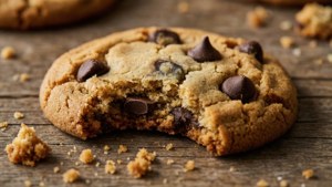 Bitten Chocolate Chip Cookie