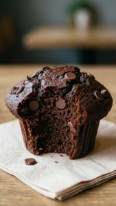 Bitten Chocolate Muffin