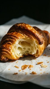 Bitten Croissant Close-Up