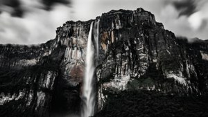 Black and White Angel Falls