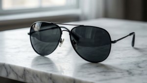 Black Aviator Marble