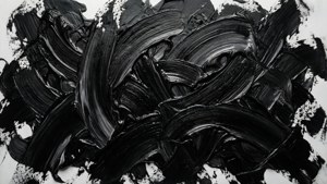 Black Brush Strokes