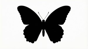 Black Butterfly Silhouette