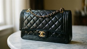 Black Caviar Flap Elegance