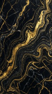 Black Gold Marble
