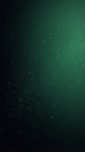 Black Green Glowing Particles