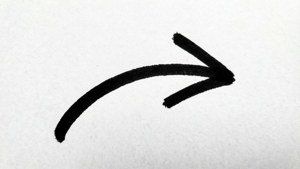 Black Ink Arrow Minimal