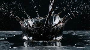 Black Liquid Splash
