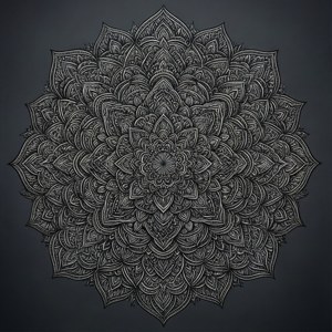 Black Mandala Pattern