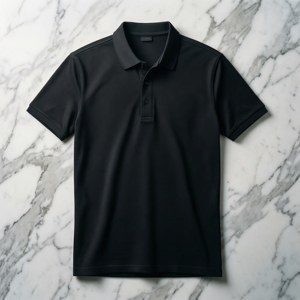 Black Polo on Marble