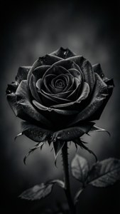 Black Rose Silhouette