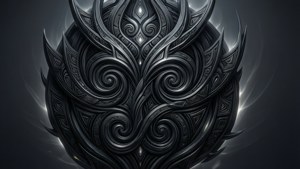 Black Spiral Tribal