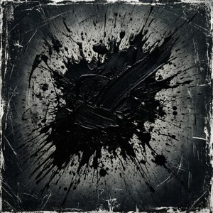 Black Splatter Grunge Overlay