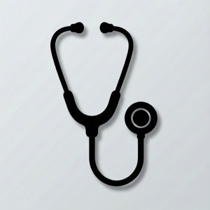Black Stethoscope Silhouette