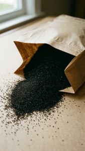 Black Sugar in Paper Bag