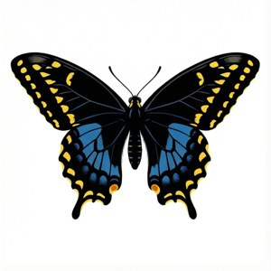 Black Swallowtail Vector