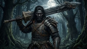 Black Swordsman in the Forest