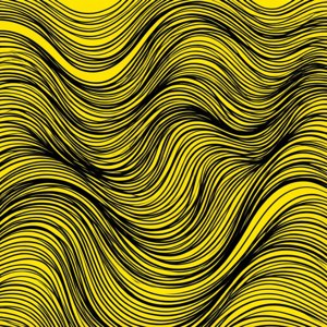 Black Wave on Yellow