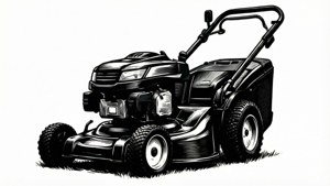 Black White Mower