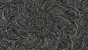 Black White Swirl