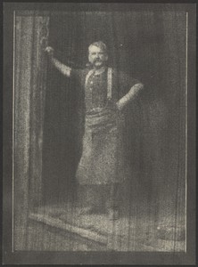 [Blacksmith Standing in Doorway, Pipe in Mouth]