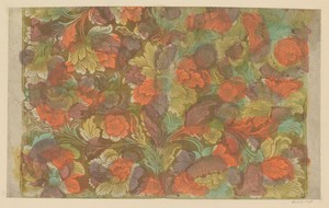 Blad met bloemen