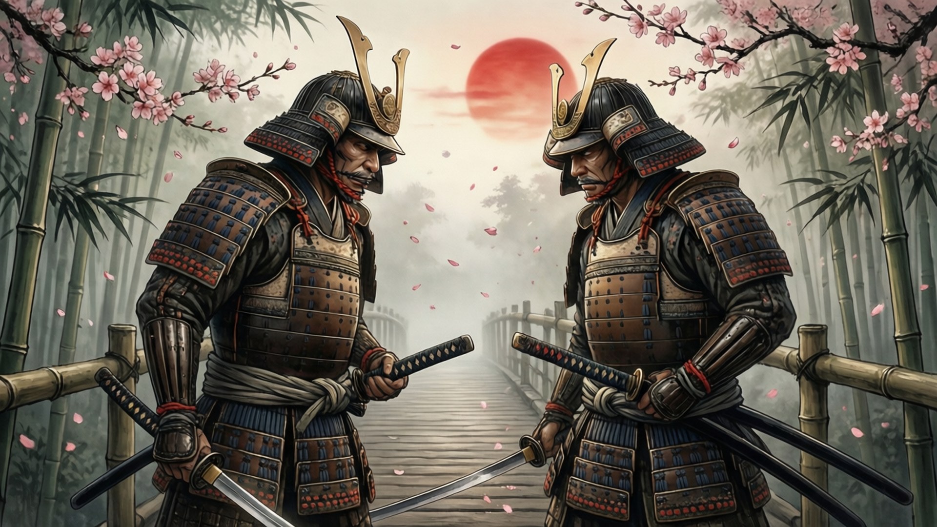 Blades at Dawn by Wallpapers.art Studio