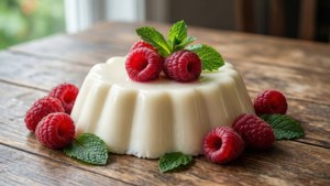 Blancmange with Berries