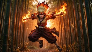 Blazing Kunoichi Leap