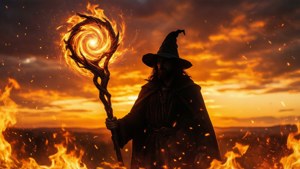 Blazing Staff Sunset