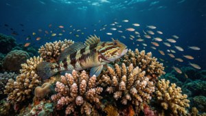 Blenny on Coral Bommie
