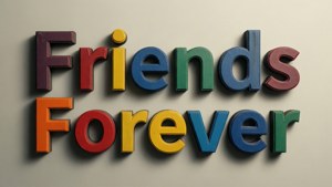 Block Letter Friends