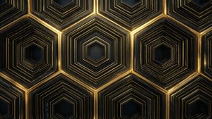 Blockchain Hexagon Pattern