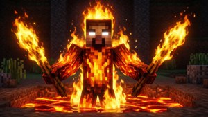 Blocky Fire Elemental