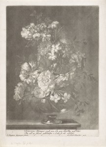 Bloemen in een glazen vaas