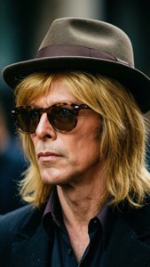 Blonde Hat Side Look