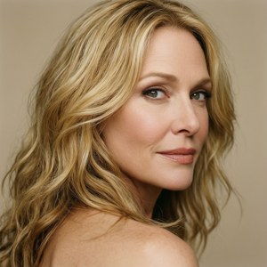 Blonde Waves Portrait