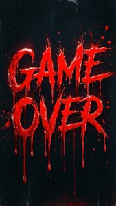 Blood Drip Horror Game Over