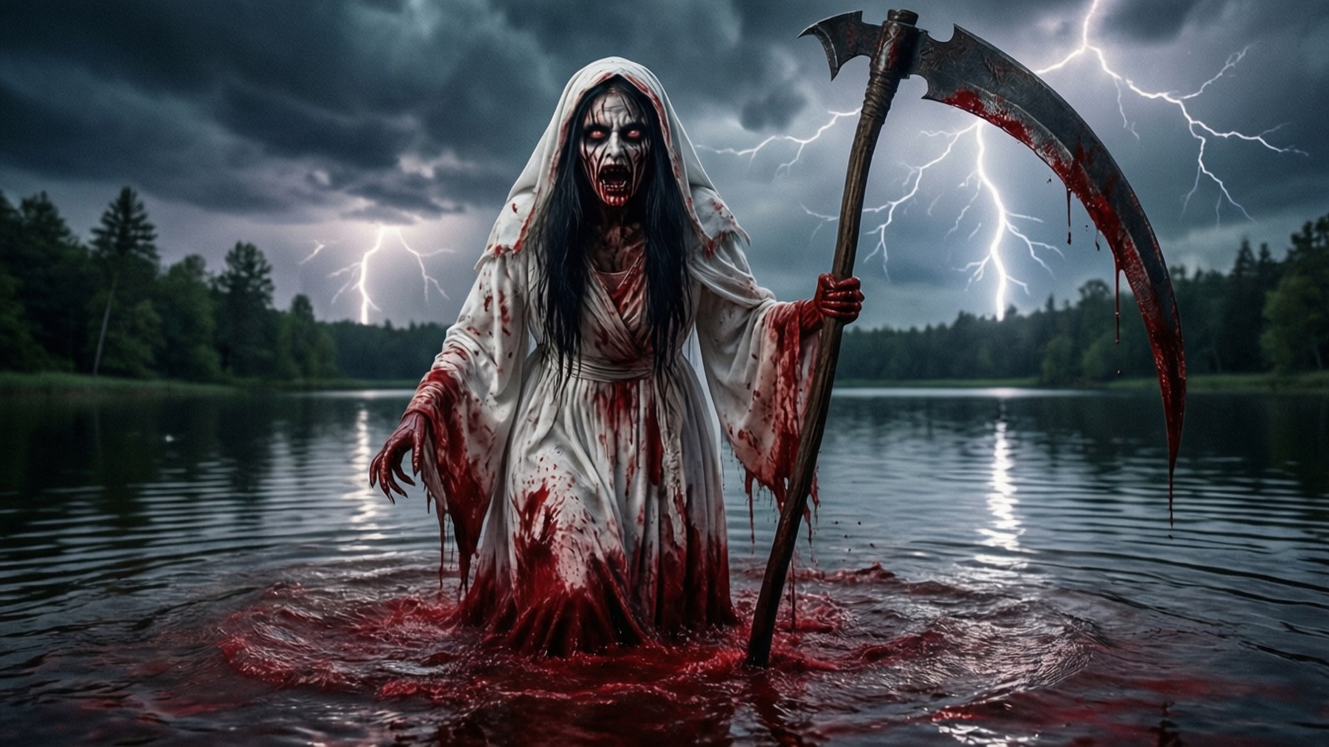 Blood Lake by Wallpapers.art Studio