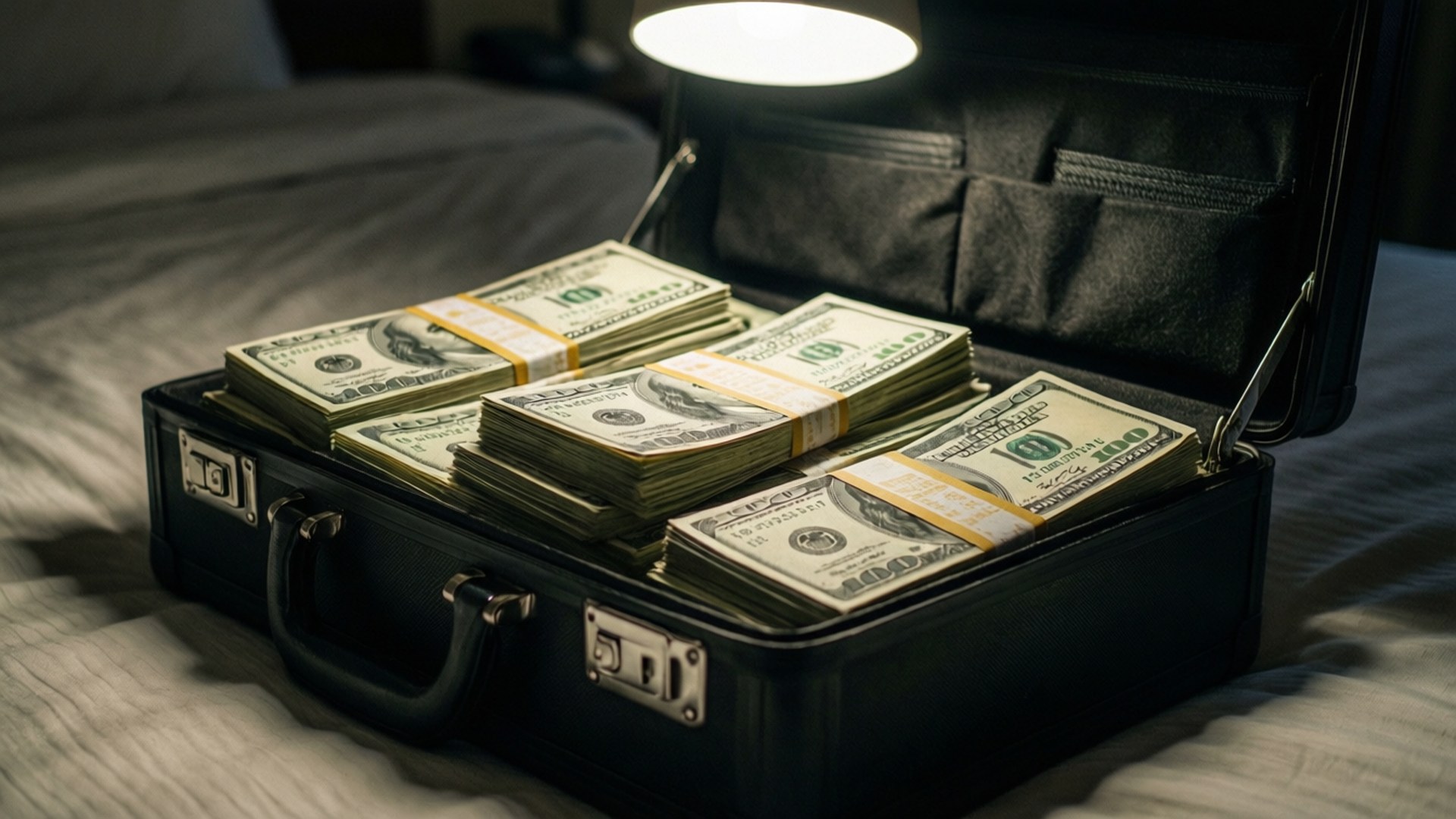 Blood Money Briefcase by Wallpapers.art Studio