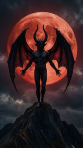 Blood Moon Silhouette