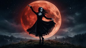 Blood Moon Silhouette