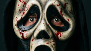 Bloody Mask Close-Up