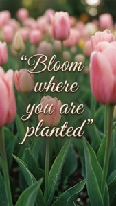 Bloom Quote Tulips