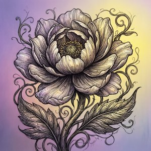 Blooming Flower Doodle
